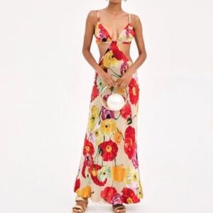 Cult Gaia Dari Gown Floral